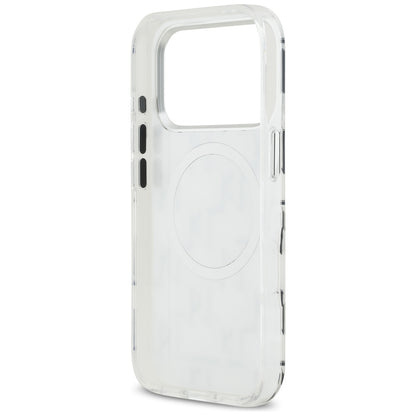 Θήκη MagSafe για Apple iPhone 17 Pro, Karl Lagerfeld, IML KL Monogram, Λευκή