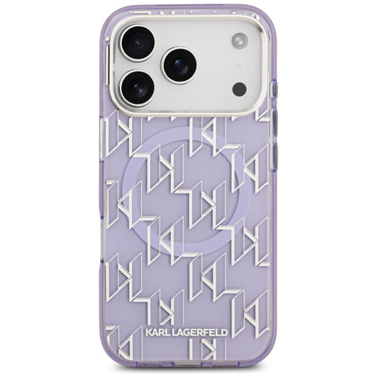Θήκη MagSafe για Apple iPhone 17 Pro, Karl Lagerfeld, IML KL Monogram, Μωβ