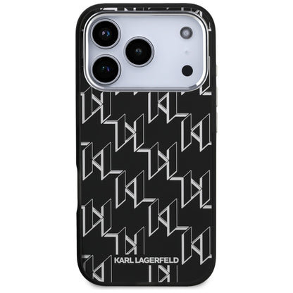 Θήκη MagSafe για Apple iPhone 17 Pro, Karl Lagerfeld, IML KL Monogram, Μαύρη