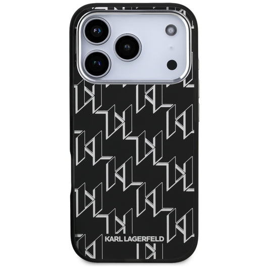 Θήκη MagSafe για Apple iPhone 17 Pro, Karl Lagerfeld, IML KL Monogram, Μαύρη