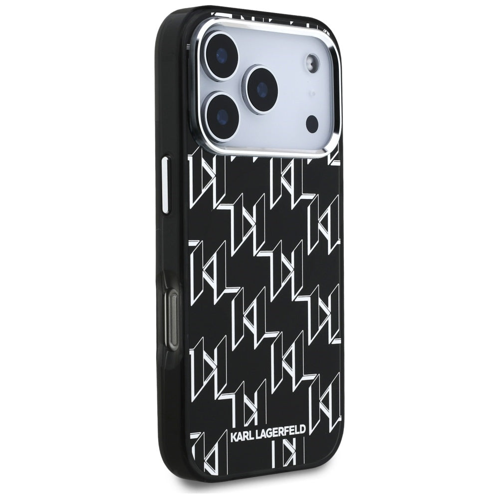 Θήκη MagSafe για Apple iPhone 17 Pro, Karl Lagerfeld, IML KL Monogram, Μαύρη
