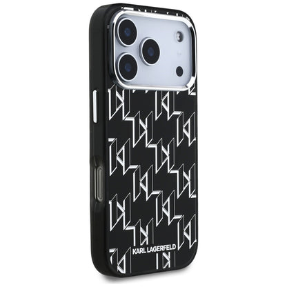 Θήκη MagSafe για Apple iPhone 17 Pro, Karl Lagerfeld, IML KL Monogram, Μαύρη