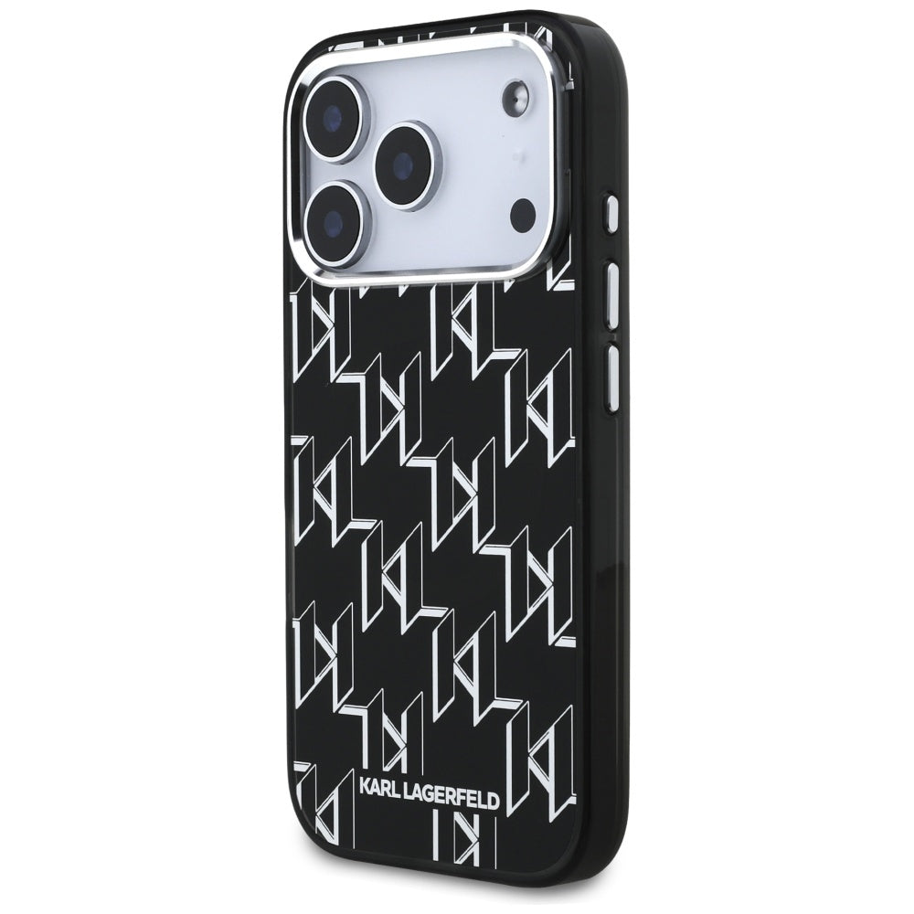 Θήκη MagSafe για Apple iPhone 17 Pro, Karl Lagerfeld, IML KL Monogram, Μαύρη