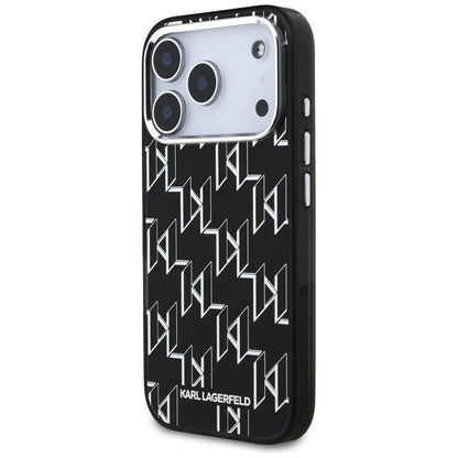 Θήκη MagSafe για Apple iPhone 17 Pro, Karl Lagerfeld, IML KL Monogram, Μαύρη