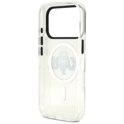 MagSafe Case for Apple iPhone 17 Pro, Karl Lagerfeld, IML Sketch Logo Karl, Transparent
