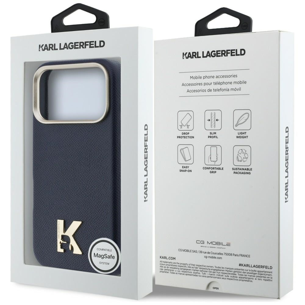 Θήκη MagSafe για Apple iPhone 17 Pro, Karl Lagerfeld, Karl Head Logo, Μπλε