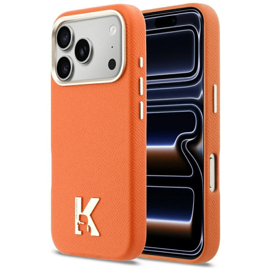 Θήκη MagSafe για Apple iPhone 17 Pro, Karl Lagerfeld, Karl Head Logo, Πορτοκαλί
