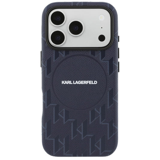 Θήκη MagSafe για Apple iPhone 17 Pro, Karl Lagerfeld, KL Monogram Logo, Μπλε