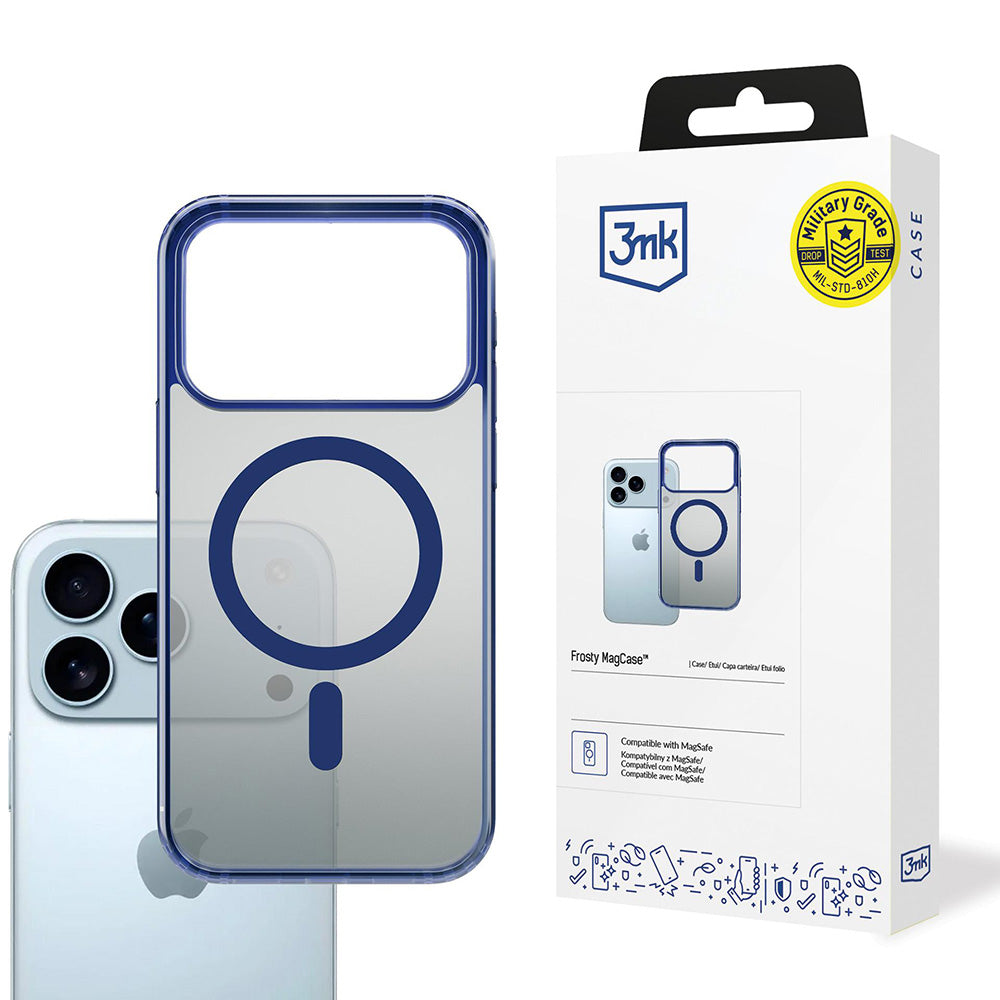 Θήκη MagSafe για Apple iPhone 17 Pro Max, 3MK, Frosty MagCase, Μπλε