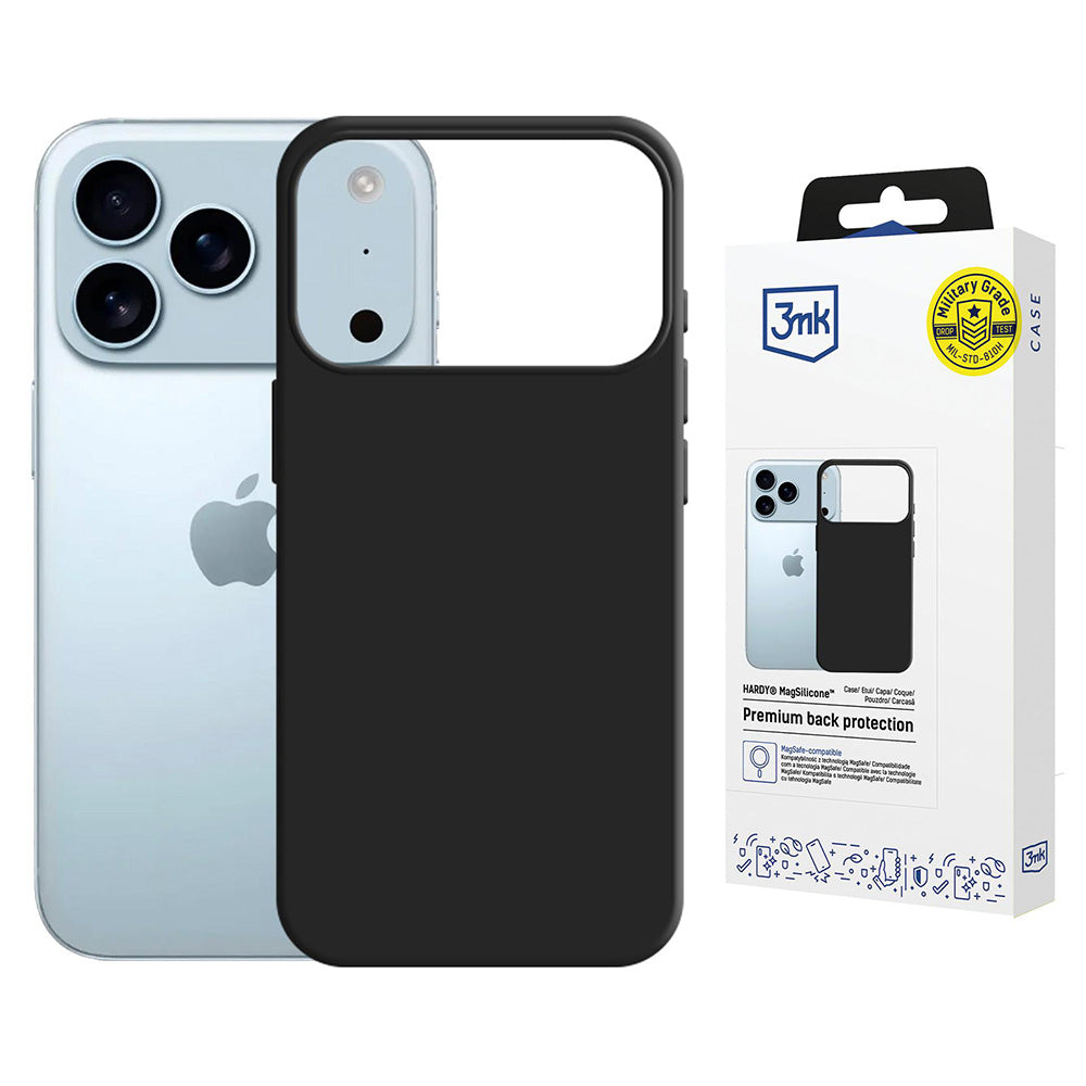 Θήκη MagSafe για Apple iPhone 17 Pro Max, 3MK, Hardy, Μαύρη