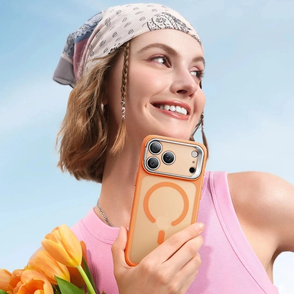 Θήκη MagSafe για Apple iPhone 17 Pro Max, ESR, Classic Hybrid Kickstand, Σατινέ Πορτοκαλί