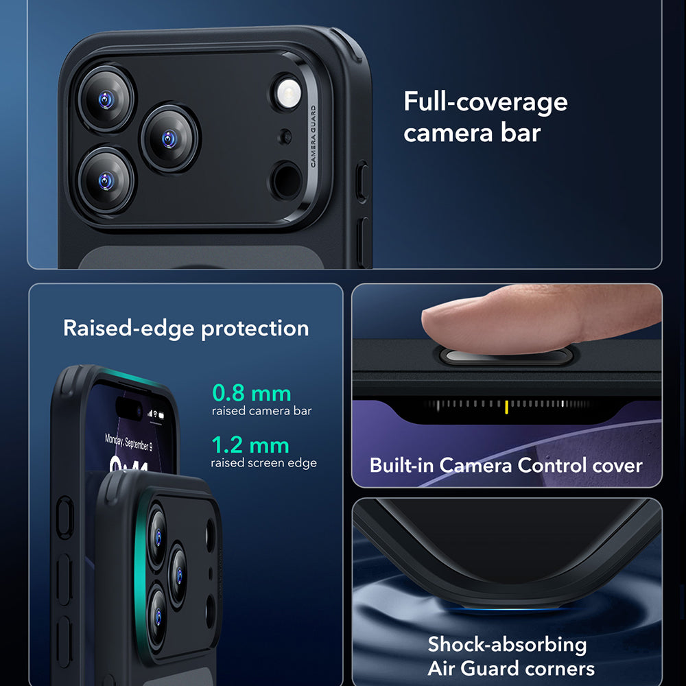 Θήκη MagSafe για Apple iPhone 17 Pro Max, ESR, Classic Hybrid, Ματ Μαύρη