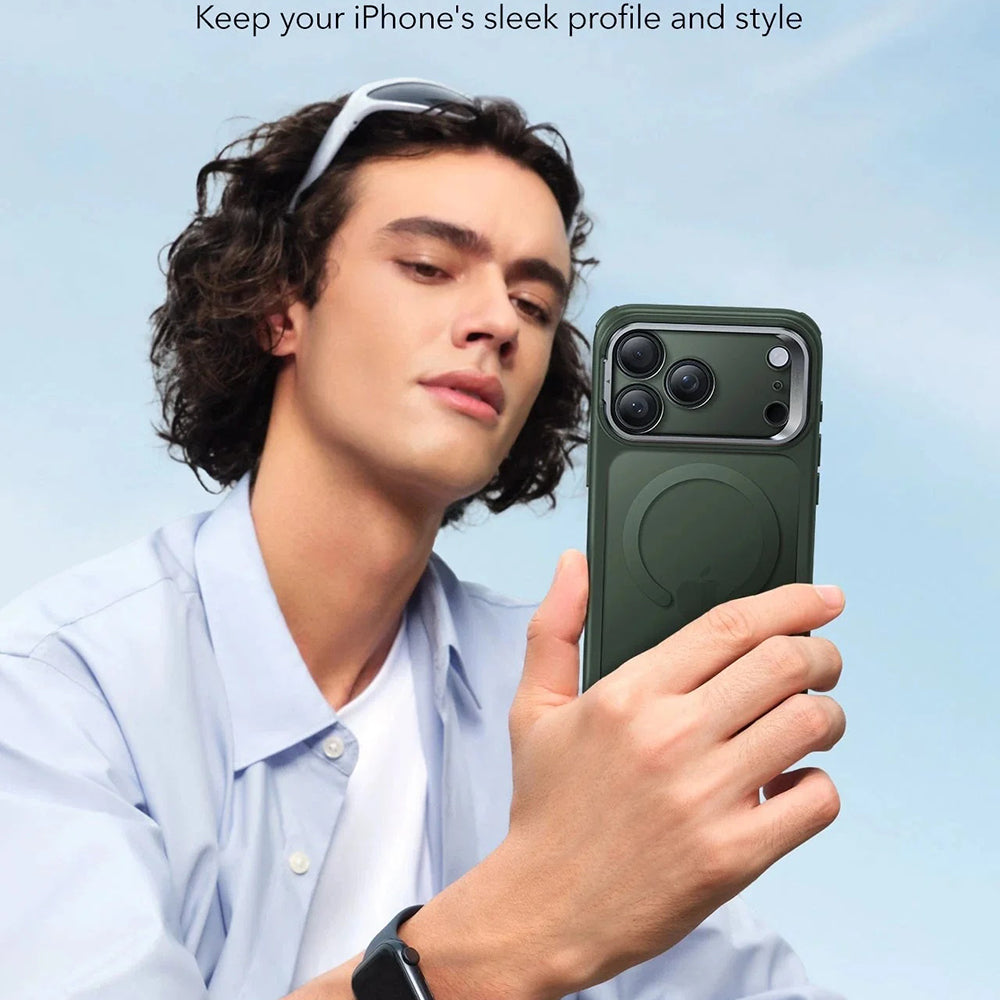 Θήκη MagSafe για Apple iPhone 17 Pro Max, ESR, Classic Hybrid, Σατινέ Πράσινο