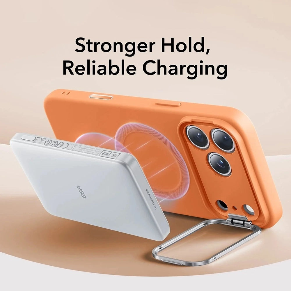 Θήκη MagSafe για Apple iPhone 17 Pro Max, ESR, Cloud Soft Kickstand, Πορτοκαλί