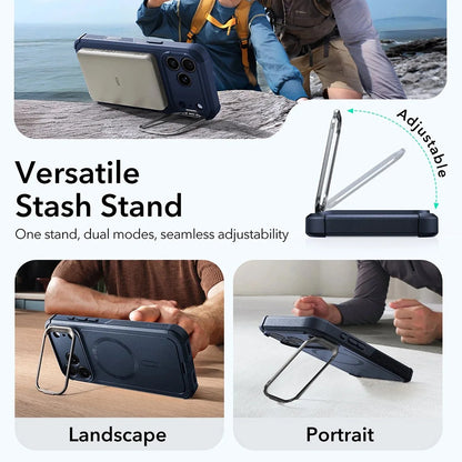 Θήκη MagSafe για Apple iPhone 17 Pro Max, ESR, Cyber Armor Kickstand, Μπλε