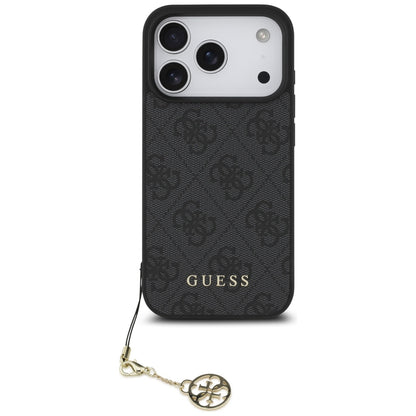 Θήκη MagSafe για Apple iPhone 17 Pro Max, Guess, 4G Charm Cradle, Μαύρη
