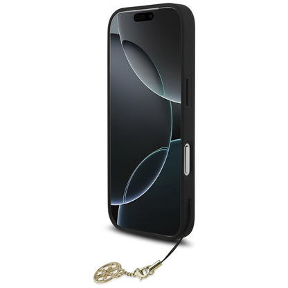 Θήκη MagSafe για Apple iPhone 17 Pro Max, Guess, 4G Charm Cradle, Μαύρη