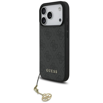 Θήκη MagSafe για Apple iPhone 17 Pro Max, Guess, 4G Charm Cradle, Μαύρη