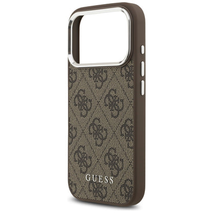 Θήκη MagSafe για Apple iPhone 17 Pro Max, Guess, 4G Classic Logo, Καφέ