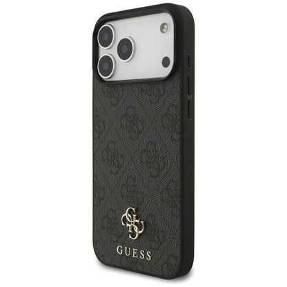 MagSafe Case for Apple iPhone 17 Pro Max, Guess, 4G Small and Classic Logo, Black