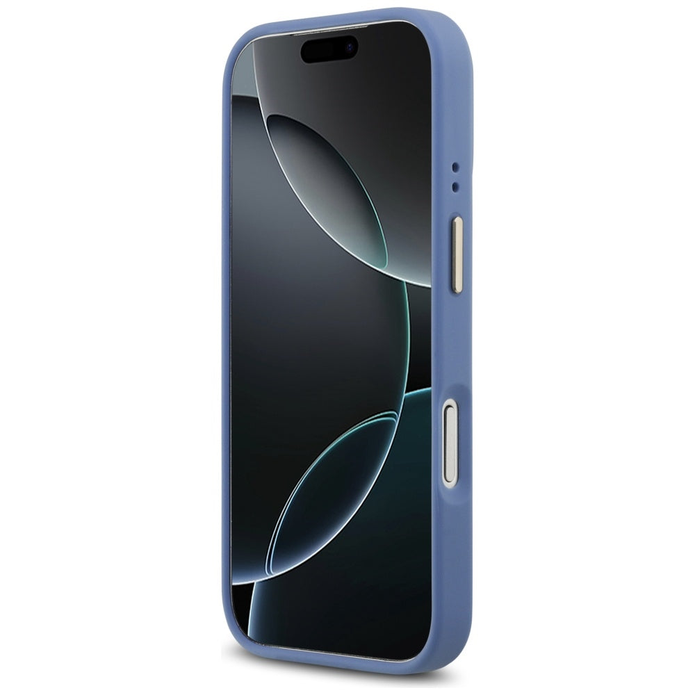 Θήκη MagSafe για Apple iPhone 17 Pro Max, Guess, 4G Strass Logo, Μπλε