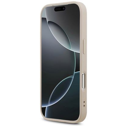 Θήκη MagSafe για Apple iPhone 17 Pro Max, Guess, 4G Triangle Strass, Ροζ