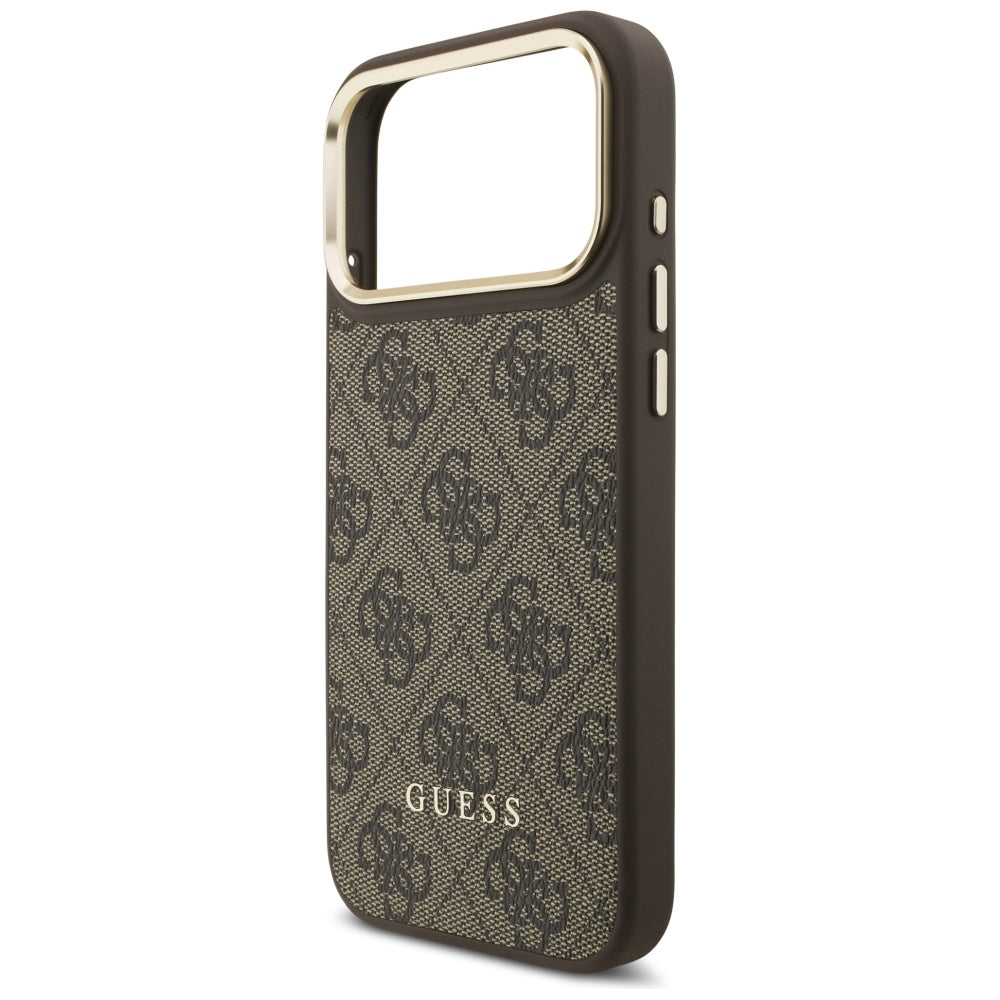 MagSafe Case for Apple iPhone 17 Pro Max, Guess, 4G Card Slot, Brown