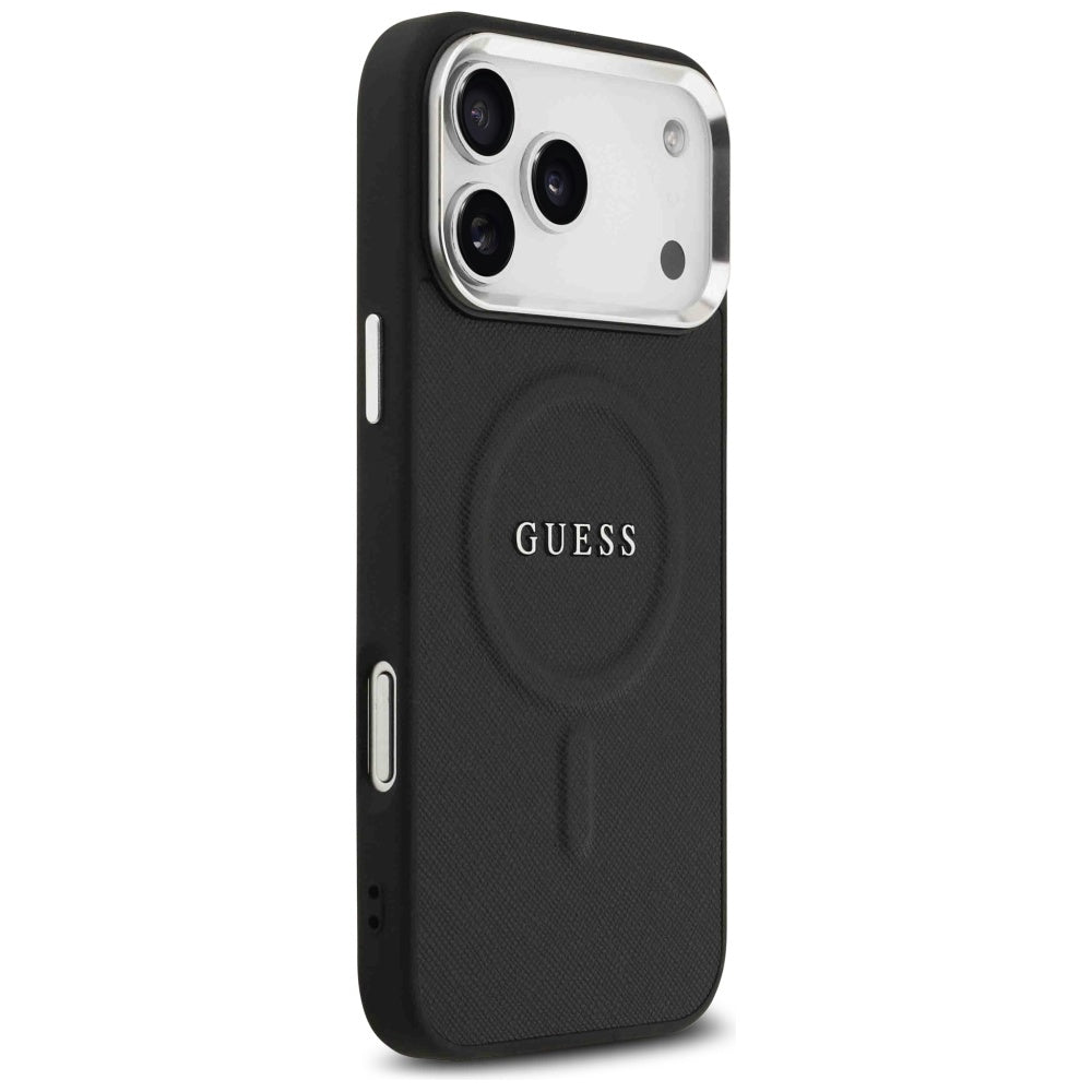 MagSafe Case for Apple iPhone 17 Pro Max, Guess, Classic Logo, Black