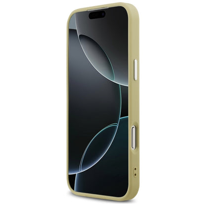 Θήκη MagSafe για Apple iPhone 17 Pro Max, Guess, Glitter Triangle Logo, Χρυσή