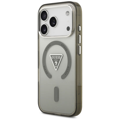 Θήκη MagSafe για Apple iPhone 17 Pro Max, Guess, IML Gradient Triangle Logo, Χακί