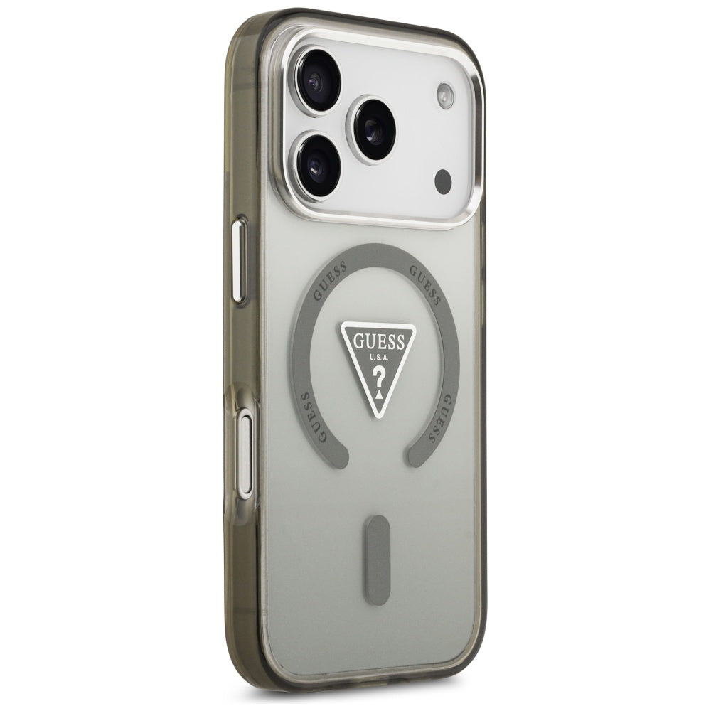 Θήκη MagSafe για Apple iPhone 17 Pro Max, Guess, IML Gradient Triangle Logo, Χακί
