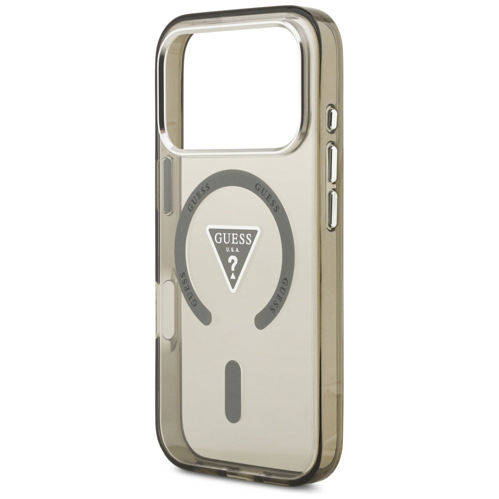 Θήκη MagSafe για Apple iPhone 17 Pro Max, Guess, IML Gradient Triangle Logo, Χακί