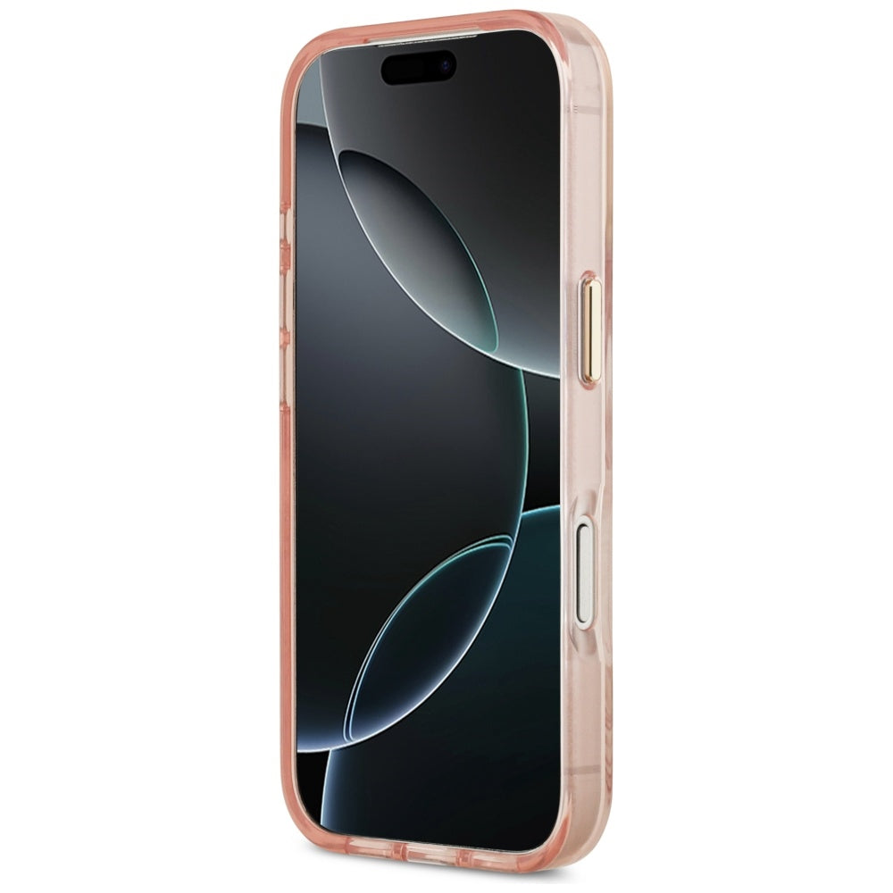 Θήκη MagSafe για Apple iPhone 17 Pro Max, Guess, Jungle Tonal Triangle, Ροζ