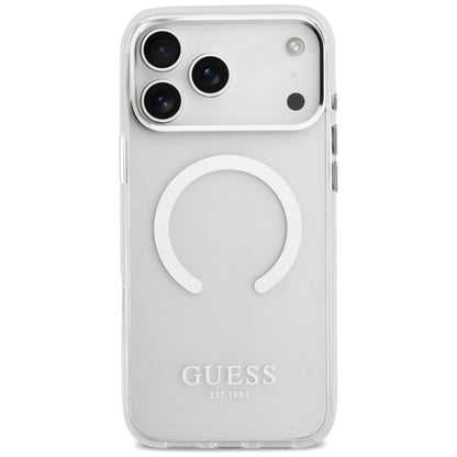 Θήκη MagSafe για Apple iPhone 17 Pro Max, Guess, Metal Outline, Ασημί