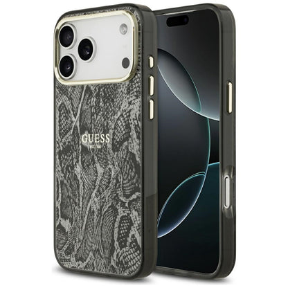 Θήκη MagSafe για Apple iPhone 17 Pro Max, Guess, Python Pattern, Μαύρη