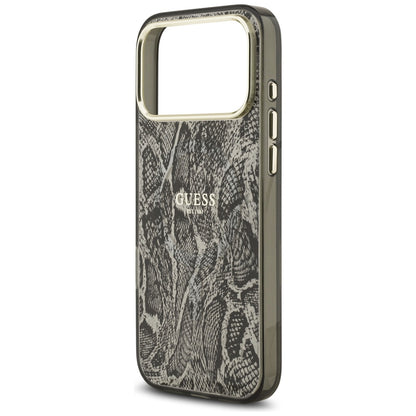 Θήκη MagSafe για Apple iPhone 17 Pro Max, Guess, Python Pattern, Μαύρη