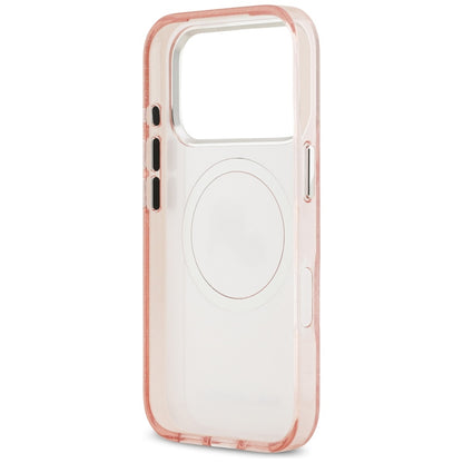 Θήκη MagSafe για Apple iPhone 17 Pro Max, Karl Lagerfeld, Glitter Karl & Choupette Head, Ροζ