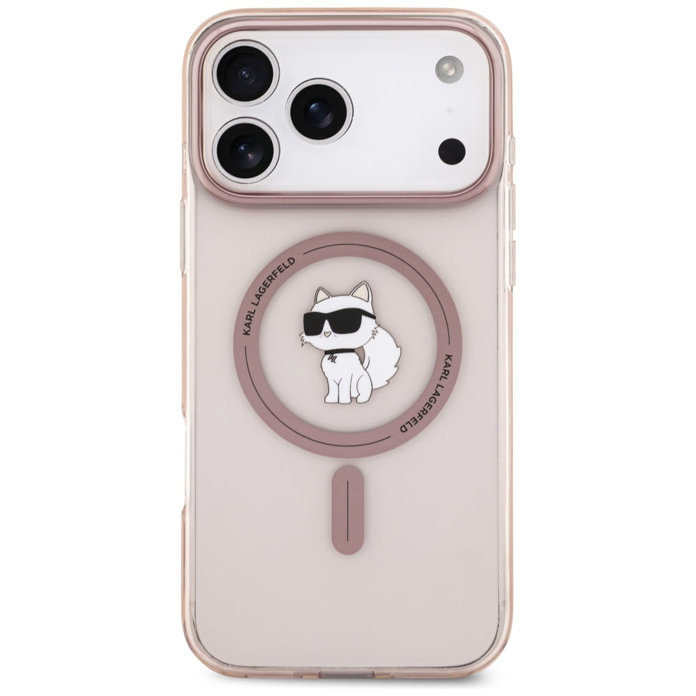Θήκη MagSafe για Apple iPhone 17 Pro Max, Karl Lagerfeld, IML Choupette, Ροζ