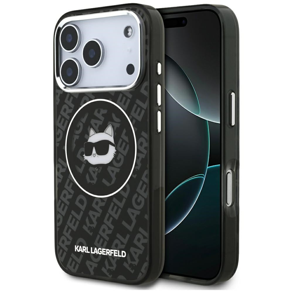 MagSafe Case for Apple iPhone 17 Pro Max, Karl Lagerfeld, IML Choupette's Head, Black