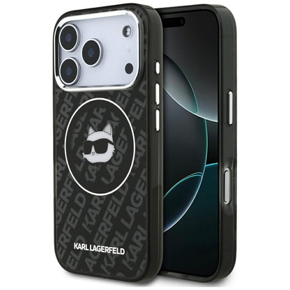 MagSafe Case for Apple iPhone 17 Pro Max, Karl Lagerfeld, IML Choupette's Head, Black