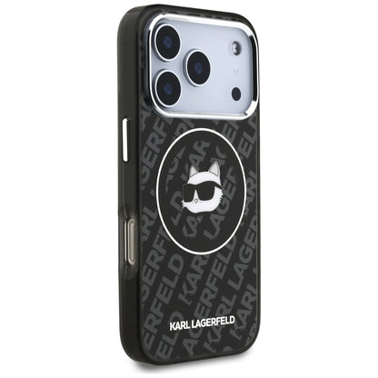 MagSafe Case for Apple iPhone 17 Pro Max, Karl Lagerfeld, IML Choupette's Head, Black