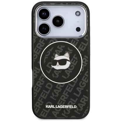 MagSafe Case for Apple iPhone 17 Pro Max, Karl Lagerfeld, IML Choupette's Head, Black