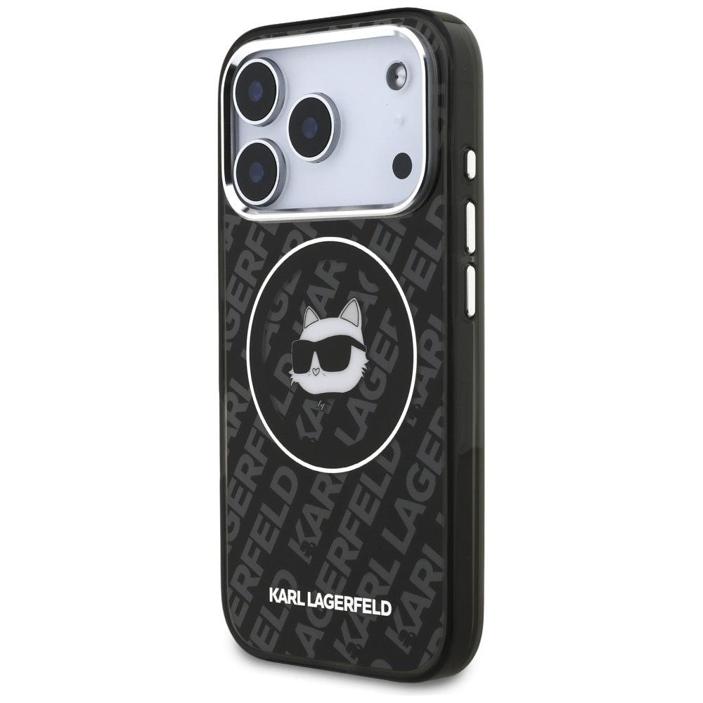 MagSafe Case for Apple iPhone 17 Pro Max, Karl Lagerfeld, IML Choupette's Head, Black