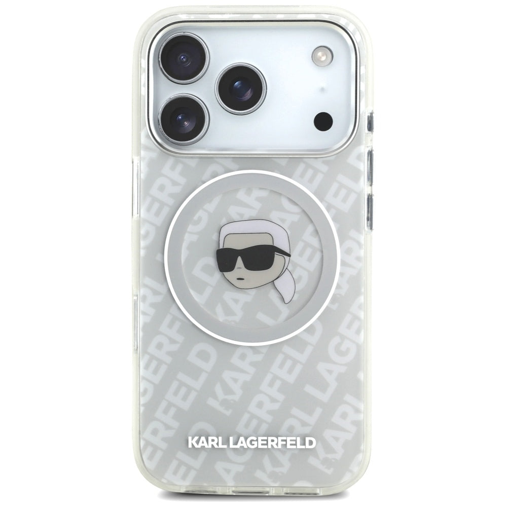 Θήκη MagSafe για Apple iPhone 17 Pro Max, Karl Lagerfeld, IML Karl`s Head, Γκρι