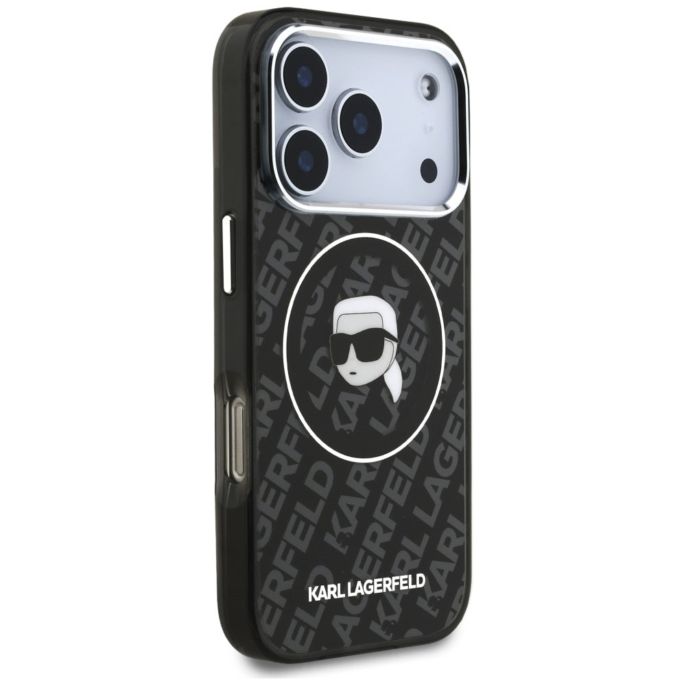 Θήκη MagSafe για Apple iPhone 17 Pro Max, Karl Lagerfeld, IML Karl`s Head, Μαύρη