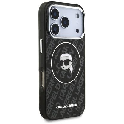 Θήκη MagSafe για Apple iPhone 17 Pro Max, Karl Lagerfeld, IML Karl`s Head, Μαύρη