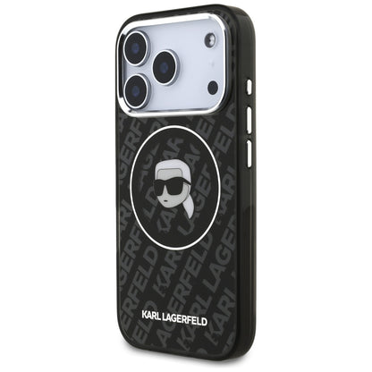 Θήκη MagSafe για Apple iPhone 17 Pro Max, Karl Lagerfeld, IML Karl`s Head, Μαύρη