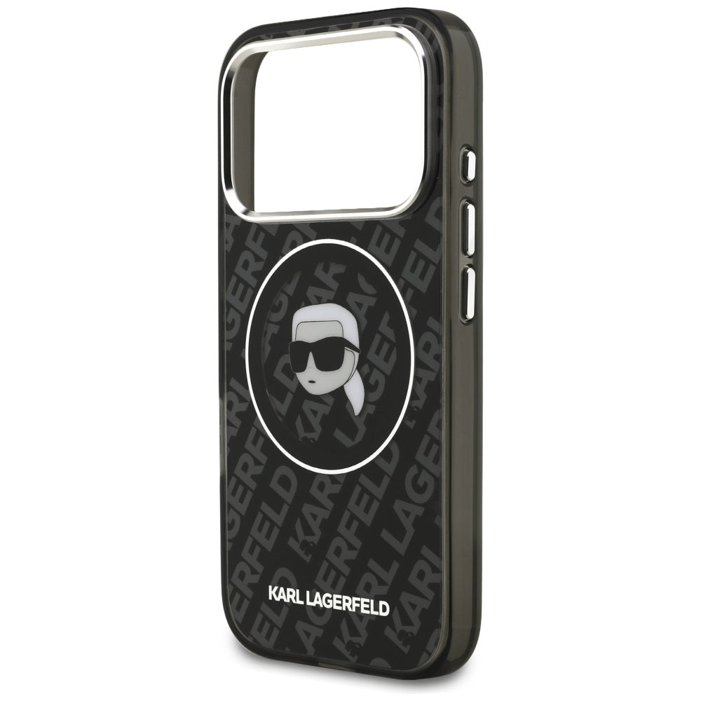 Θήκη MagSafe για Apple iPhone 17 Pro Max, Karl Lagerfeld, IML Karl`s Head, Μαύρη
