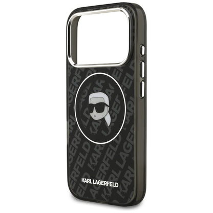 Θήκη MagSafe για Apple iPhone 17 Pro Max, Karl Lagerfeld, IML Karl`s Head, Μαύρη