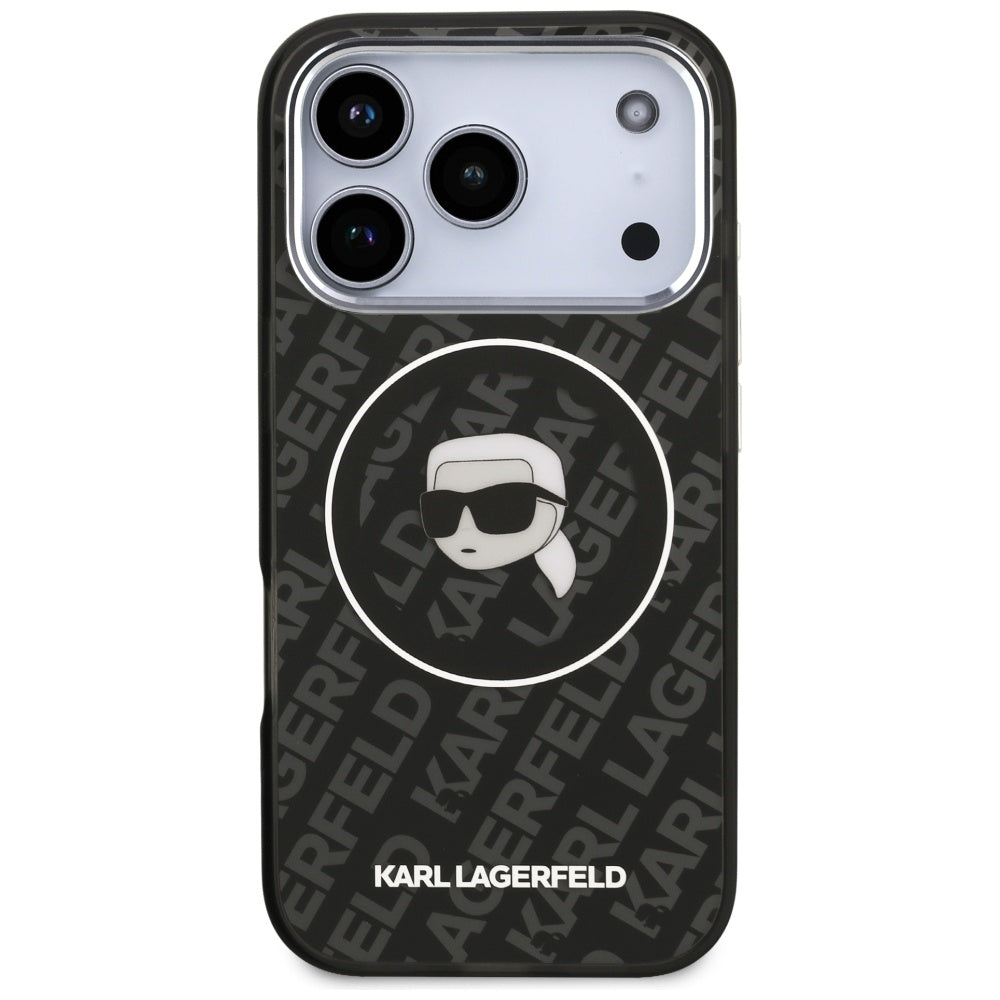 Θήκη MagSafe για Apple iPhone 17 Pro Max, Karl Lagerfeld, IML Karl`s Head, Μαύρη